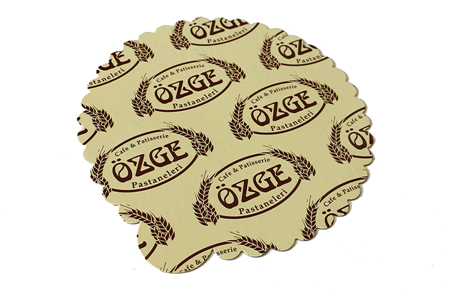 Krem Rengi Logolu Pasta Altlık